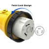RV Plug Adapter Twisting Locking Receptacle Easily Carry Safety 15A