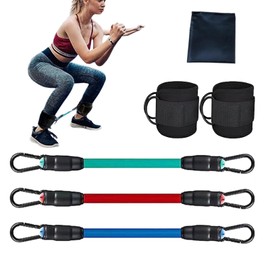 Ankle Resistance Bands with Cuffs - Ankle Band Cuff Set,Legs Resistance Bands with Ankle Strap for & Hip Exercises, Workout Equipment for Women & Men