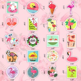 DETICKERS Flamingo Stickers for Kids Flamingo Stickers for Scrapbooking Flamingo Stickers and Decals Flamingo Stickers for Water Bottles