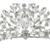 Samky Silver Bridal Crown Rhinestone Wedding Tiara Headpiece Bride's Crystal