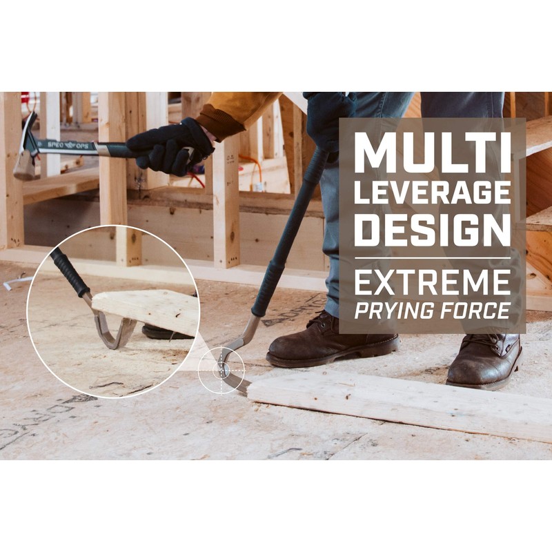 Spec Ops SPEC-D30PRY Tools 30" Wrecking Crowbar, Pry Bar Ends