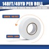 KIWIHUB 12 Pack White Flagging Tape, Non Adhesive Surveyors Tape,