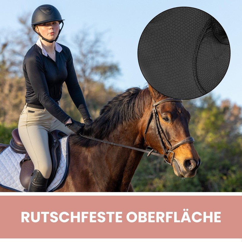 Equestrian Queen - Functional Women's Riding Gloves with Touchscreen Compatibility,