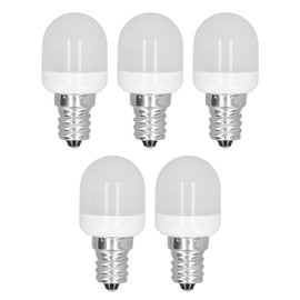 5Pcs Ceiling Light Bulbs 1.5W High Temp Resistant White 75 Luminous Flux E12 Base LED Bulbs for Office Bedroom Corridor White Light
