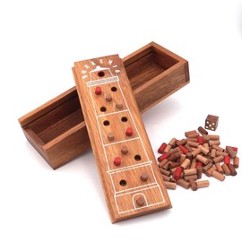 ROMBOL BORKUMs 6, Dice Game, Wooden Game, 'Finally the 6', 'Why Always I', 'Dice Barrel', Family Game