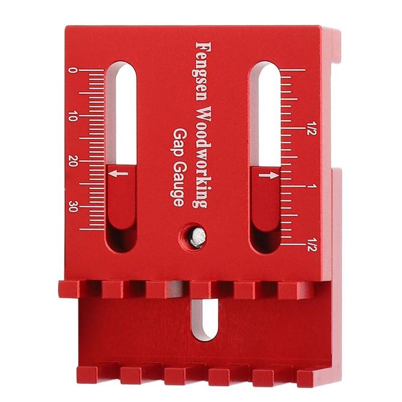 Woodpecker Tools,Saw Seam Gauge Woodworking Feeler Ruler Depth Measuring Ruler,