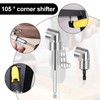 105° Angle Wrench Attachment Adapter, 2 Pieces Drill Hex Shank