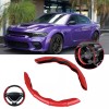 KEEPDSGN 15''Car Steering Wheel Cover Leather Non-Slip Carbon Fiber For