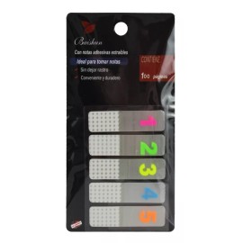 J.H. Company Set 3 Pcs Notas Adhesivas Tipo Post It Numeros 100pcs 10390