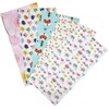 aufodara 5pcs Cotton Craft Fabric Bundles Patterns Textile Patchwork Tissue,