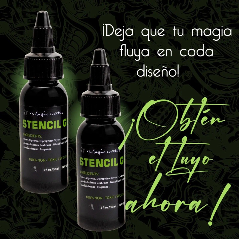 Pega Stencil Gel Hectográfico Para Tatuaje 60 Ml