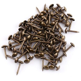 Yosoo 100pcs Antique Bronze Upholstery Nail Wood Decorative Tack Stud for Home Furniture Decor (Size:Type1-green Bronze)