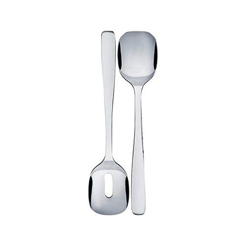 Alessi A di Knifeforkspoon Salad Set, Polished, (AJM22/14)