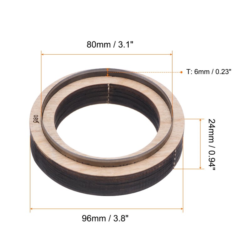 Sourcing Map Leather Die Cutter 3.1" Dia Round Circle Stainless