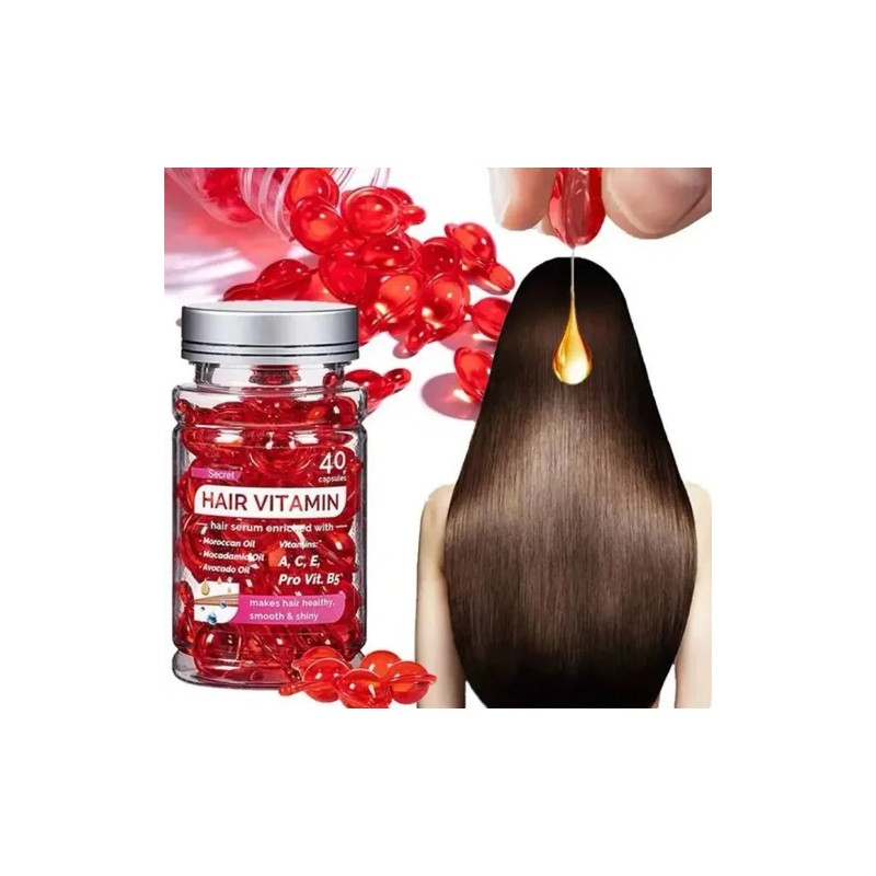 Cápsulas Vitaminas Cabello Reparación Brillo