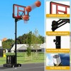DWVO Portable Basketball Hoop Outdoor, 5.5-10FT Easy Adjustable Basketball Hoop