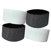 BLACK and WHITE Crepe Paper Streamers (2 Rolls Each Color)