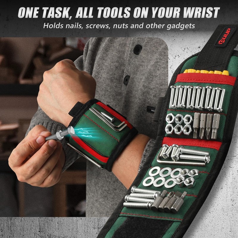 UUP Magnetic Wristband with LED Light, Magnet Tool Belt Wrist