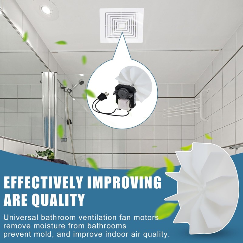 SM550 Universal Bathroom Vent Fan Motor Replacement Kit Compatible with