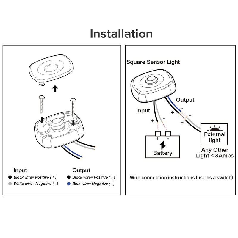 Dream lighting 1.7inch LED Aisle Light w/Motion Sensor Light Switch,