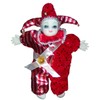 Porcelain Baby Clown Doll Mardi Gras New Orleans (Red)