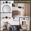 Wynterhaven 3 Light Bathroom Vanity Light, Black Vanity Light with