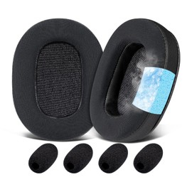 SOULWIT Cooling-Gel Earpads Replacement for BlueParrott B450/S450(450XT 450 XT) Noise Cancelling Bluetooth Headset, Ear Pads Cushions with High-Density Noise Isolation Foam - CG Black