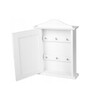 Wooden World Wooden Key Cabinet with Door and 6 Hooks