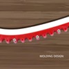 Fafeicy Woodworking Profiling Strip,PC Red Flexible Curve Template Guide Chain