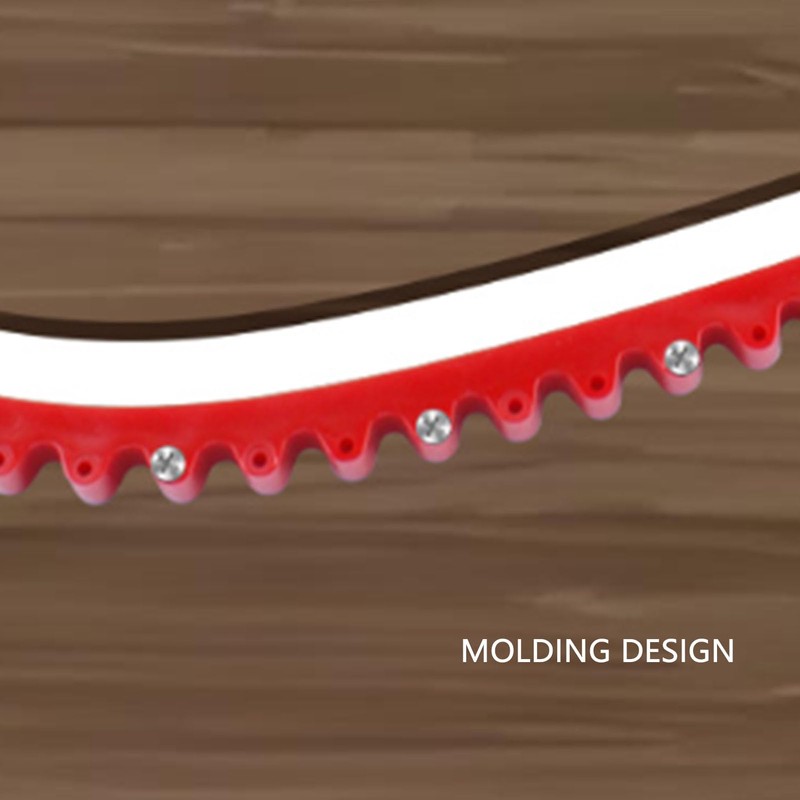 Fafeicy Woodworking Profiling Strip,PC Red Flexible Curve Template Guide Chain