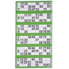 Bingo Tickets 600 Pad 6 To a Sheet 1-90 Perforated (Green)