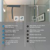 RICHMIRTH Shower Squeegee for Glass Doors, 9" Inch Width Silicone