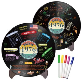 Holkcog 50th Birthday Vinyl Record 1976 Party Poster Sign With Stand