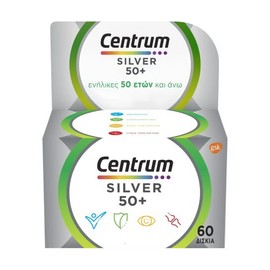 Centrum Silver 50+ Multivitamin with Vitamins and Minerals, 60 Tablets