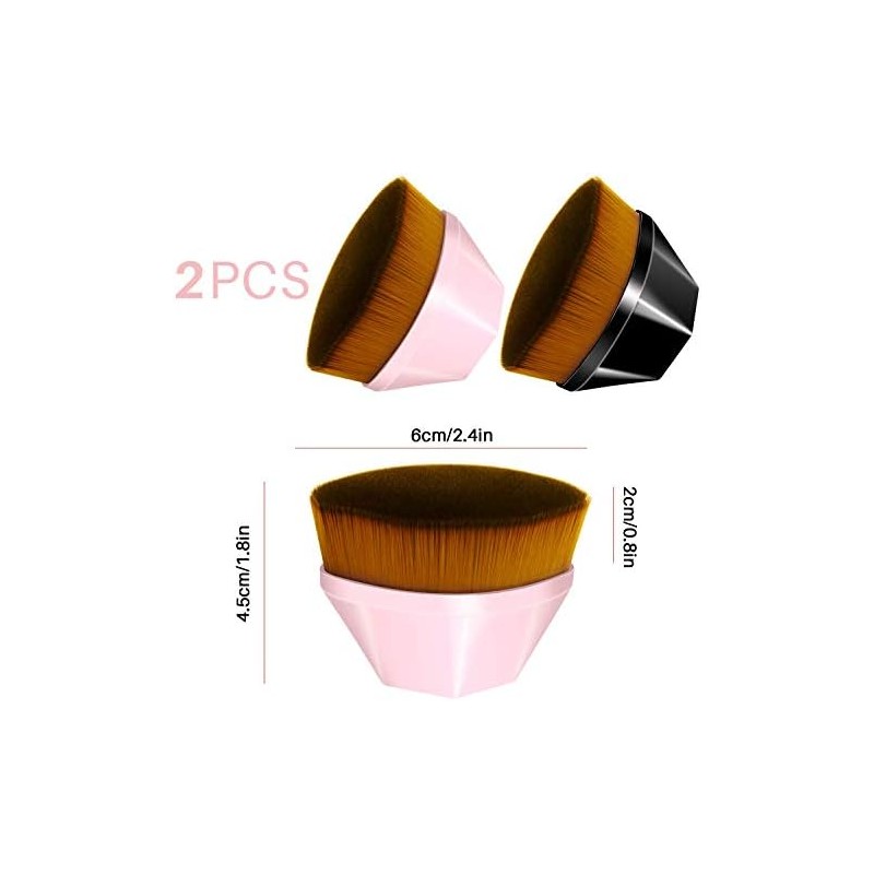 JSBelle Brocha de maquillaje de base, Cepillo Kabuki Flat Top