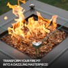 Mr. Fireglass 1/2-Inch Polygon Fire Glass for Fireplace Fire Pit