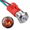 DMWD 20Amp 12V-24V Horn Push Button Switch 16mm Heavy Duty