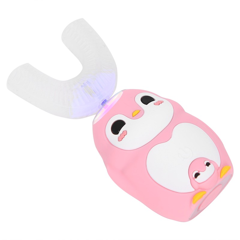 Child Automatic Toothbrush UShape Rechargeable Cartoon 3 Gears Kid Oral