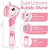 Unicorn Automatic Bubble Wand Solution for Toddler Kid Princess Toy