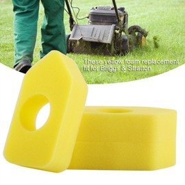 986434 Foam Air Filter Element Replacement, Pack of 10 Yellow Lawn Mower Motor Engines Air Filter Replacement for Briggs & Stratton