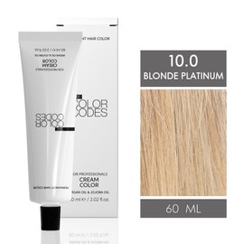 The Color Codes Cream Color Professional Hair Color Series - 60ml - Professional Hair Colours in 76 Shades (10.0 Blonde Platine)