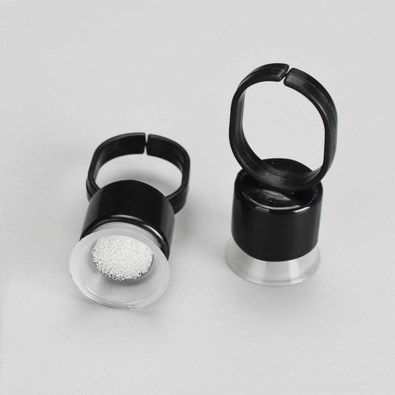 ATOMUS 50 Pieces Tattoo Ink Ring Cups Tattoo Ink Ring