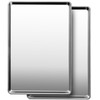 Commercial Quality Baking Sheet Pan Set, Natural Stainless Steel Cookie