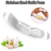 Garlic Rocker Crusher Mincer Press Dishwasher Safe, Stainless Steel Rocker