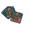 Airedale Terrier Christmas Foam Coasters