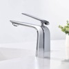 TOCALOCA Bathroom Sink Faucet Chrome Single Handle 1 Hole Vanity