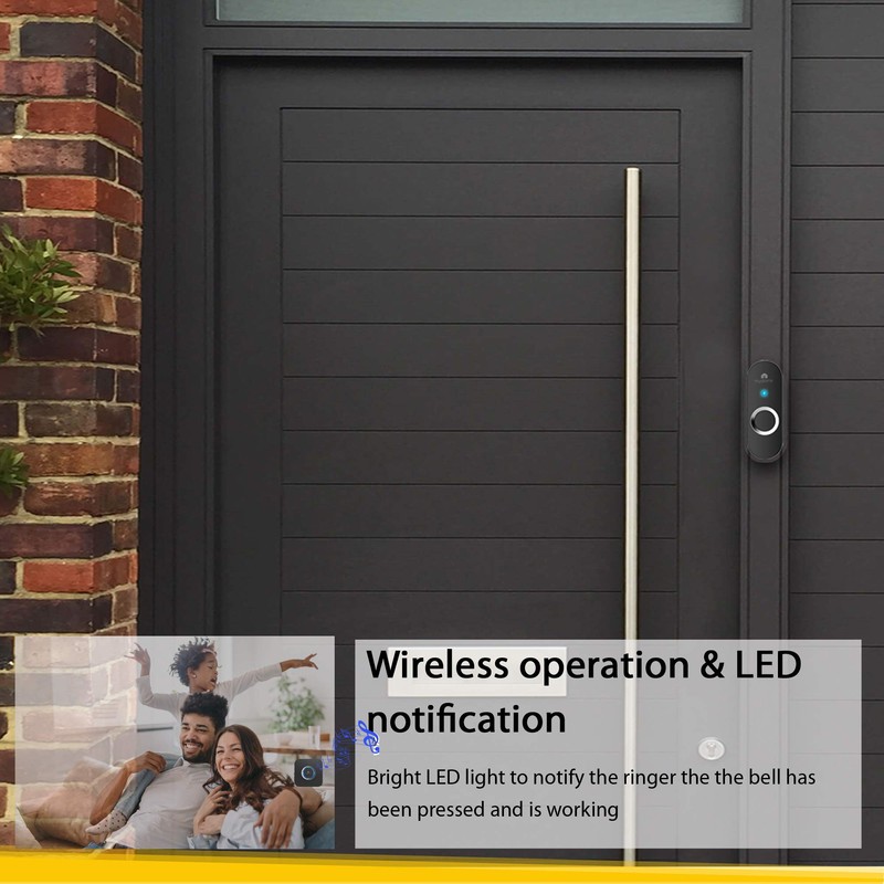 Wireless Doorbell Plug in Chime Kit | Doorbell Designed for