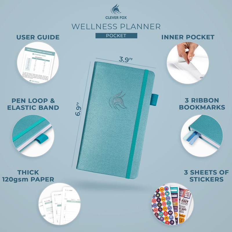 Clever Fox Wellness Planner - Weekly & Daily Health and