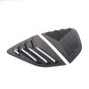 car-attention Carbon Look Rear Side Window Louver Shutter Cover Trim
