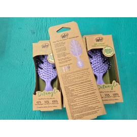 Qty 2!!  Wet Brush GO GREEN MINI Detangler Purple Hair Brush New in box